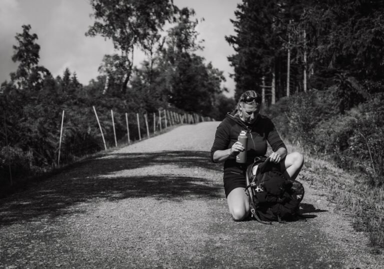 Hiking part of the Eifel trail in Germany